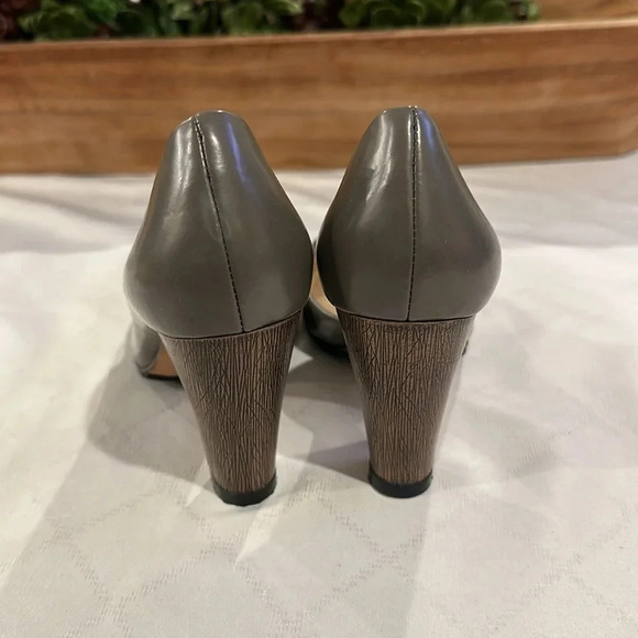 Talbots women’s D'orsay styles heeled‎ pumps heels shoes gray size 6 EUC - Picture 4 of 7